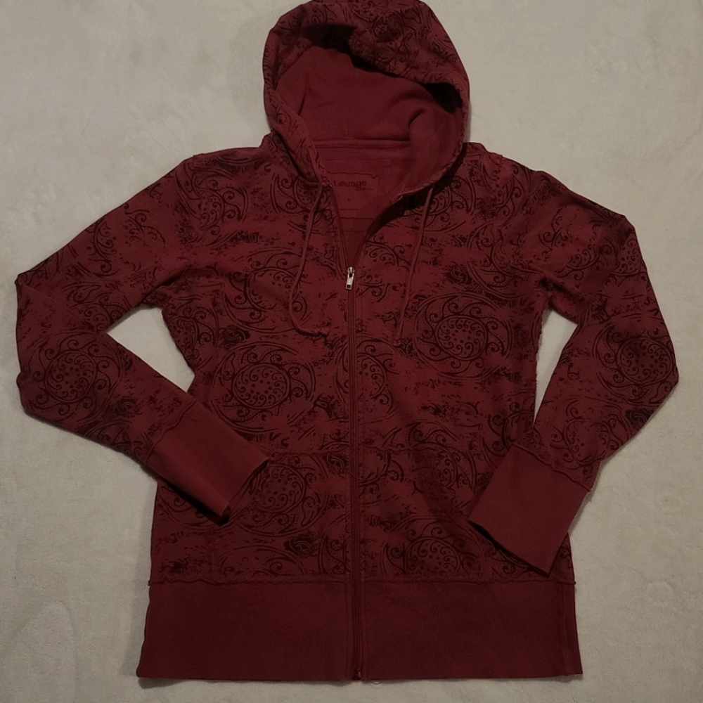 Maurices Lounge c zip up hoodie, large